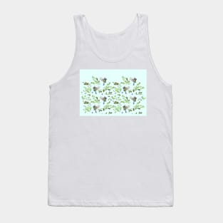 Geometric Birds Pattern Colors Tank Top